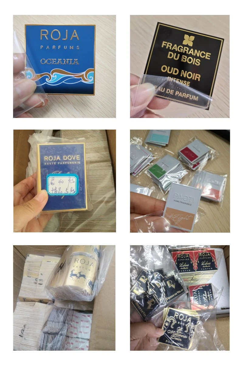 Aluminum perfume sticker name plates